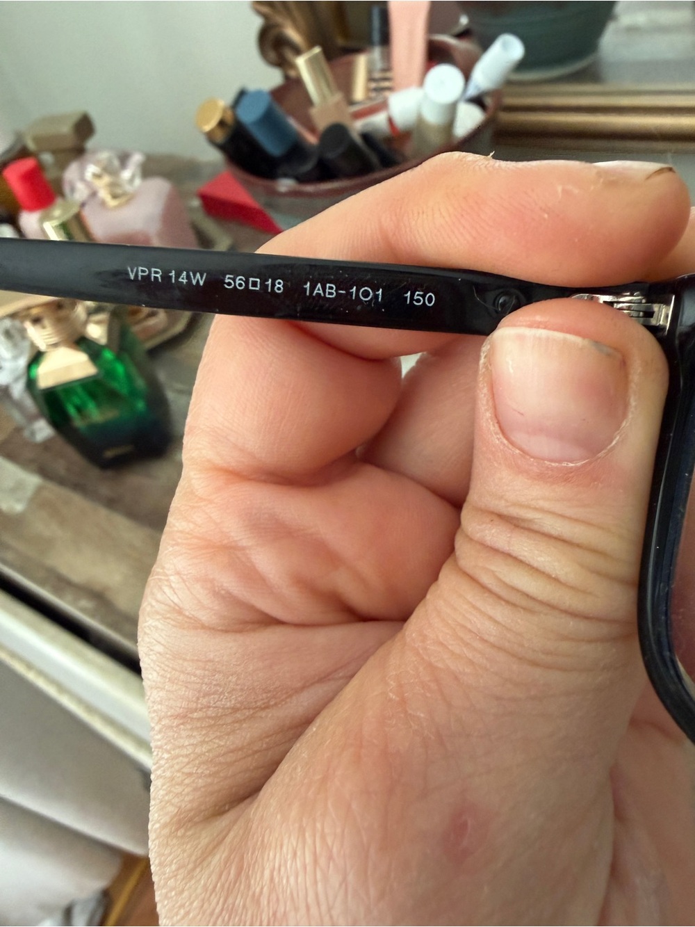 Prada Black Full-Rim Rectangular Glasses - Picture 3 of 6